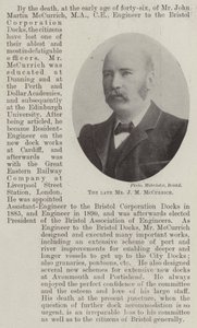 O falecido Sr. JM McCurrich de English Photographer