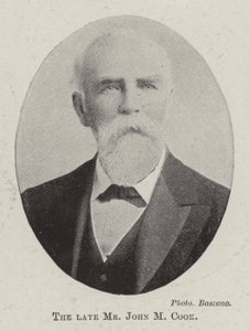O falecido Sr. John M Cook de English Photographer
