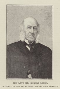 O falecido Sr. Robert Leeds, Presidente da Royal Agricultural Hall Company de English Photographer
