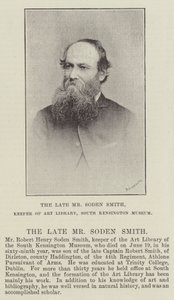 O falecido Sr. Soden Smith, Guardião da Biblioteca de Arte, South Kensington Museum de English Photographer