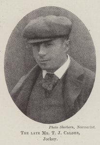 O falecido Sr. TJ Calder, Jockey de English Photographer