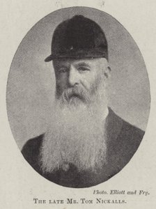 O falecido Sr. Tom Nickalls de English Photographer
