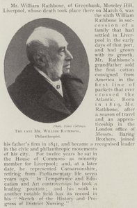 O falecido sr. William Rathbone, filantropo de English Photographer