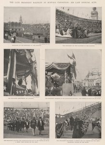 O falecido Presidente McKinley na Buffalo Exposition, seus últimos atos oficiais