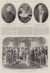 O falecido príncipe Alfred de Saxe-Coburg-Gotha