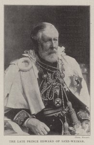 O falecido príncipe Eduardo de Saxe-Weimar de English Photographer