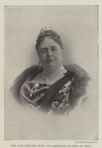 A falecida Princesa Maria de Cambridge, Duquesa de Teck de English Photographer