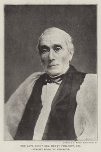 O falecido reverendo Henry Philpott, DD, ex-bispo de Worcester de English Photographer