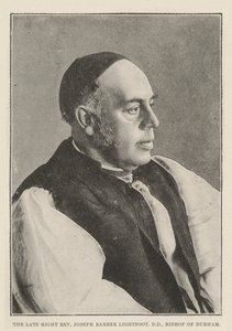 O falecido reverendo Joseph Barber Lightfoot, bispo de Durham de English Photographer