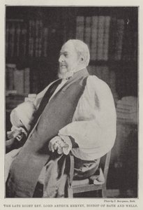 O falecido reverendo Lord Arthur Hervey, bispo de Bath e Wells de English Photographer