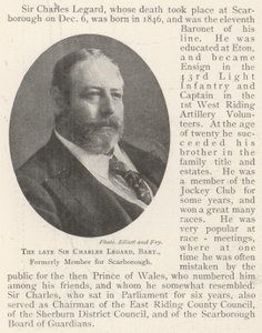 O falecido Sir Charles Legard, Baronet, antigo membro de Scarborough de English Photographer