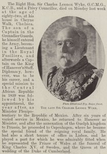 O falecido Sir Charles Lennox Wyke de English Photographer