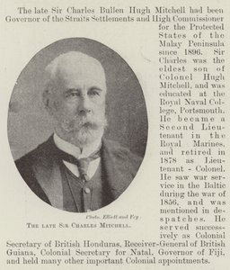 O falecido Sir Charles Mitchell