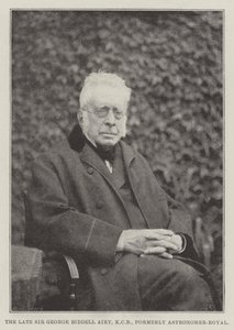 O falecido Sir George Biddell Airy, KCB, ex-astrônomo-real de English Photographer