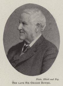 O falecido Sir George Bowen de English Photographer