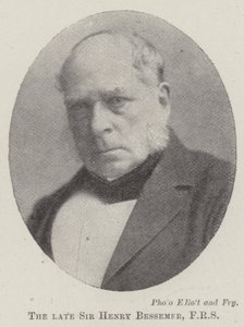 O falecido Sir Henry Bessemer, FRS de English Photographer