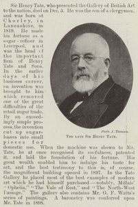 O falecido Sir Henry Tate de English Photographer