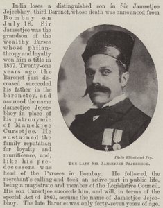 O falecido Sir Jamsetjee Jejeebhoy de English Photographer