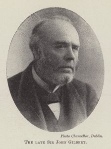 O falecido Sir John Gilbert de English Photographer