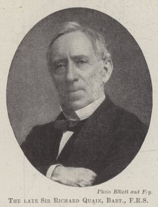 O falecido Sir Richard Quain, Baronet, FRS de English Photographer