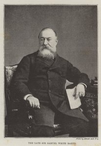O falecido Sir Samuel White Baker de English Photographer