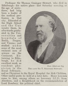 O falecido Sir T Grainger Stewart de English Photographer