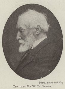 O falecido Sir WD Geddes de English Photographer