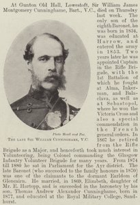 O falecido Sir William Cunninghame, VC de English Photographer