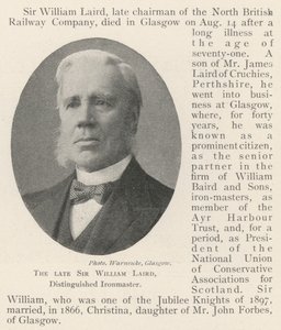 O falecido Sir William Laird, Distinguido Ironmaster de English Photographer