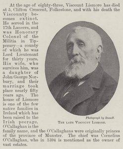 O falecido Visconde Lismore de English Photographer