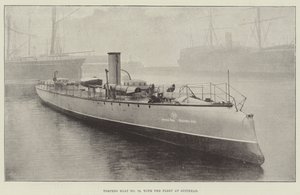 Barco de torpedo n º 79, com a frota no Spithead de English Photographer