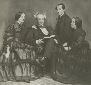 Grupo da família vitoriana, 1857 de English Photographer