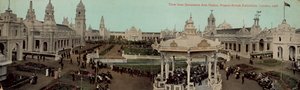Vista do Palácio de Artes Dectorativas, Exposição Franco-Britânica, Londres, 1908 de English Photographer