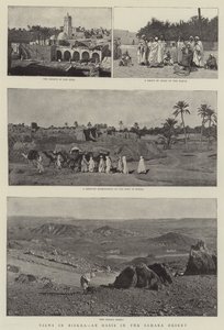Vistas em Biskra, um oásis no deserto do Saara