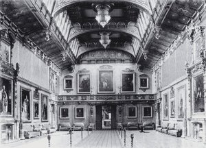 Waterloo Chamber, Castelo de Windsor (foto a p/b) de English Photographer