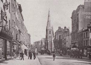 Westminster Bridge Road, com a Igreja de Cristo de English Photographer