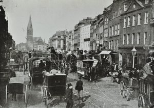 Whitechapel High Street, olhando para o leste, 1890 de English Photographer