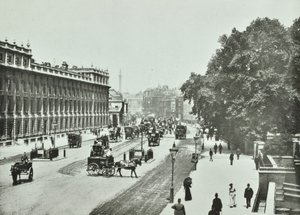 Whitehall, Westminster LB: olhando para o norte, 1890 de English Photographer