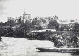 Castelo de Windsor do Tamisa (foto a p/b) de English Photographer