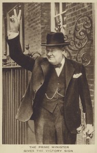 Winston Churchill (foto a p/b) de English Photographer