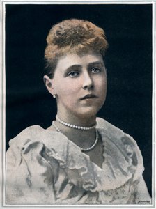 Retrato de Maria da Romênia (Marie Alexandra Victoria, anteriormente princesa Marie de Edimburgo)