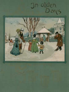 Calendário de 1905 com verso por Alfred Austin (litografia de cor,) de English School