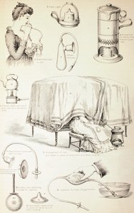 Aparelhos de viveiro do século XIX, c.1890 de English School
