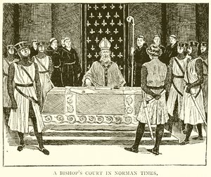 Um Tribunal dos Bispos no Norman Times de English School