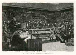 Uma Venda de Livros na Sala de Leilões da Sothebys de English School