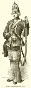 Granadeiro Britânico, 1782 de English School