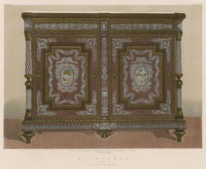 Um gabinete por H Lemoine, Paris de English School