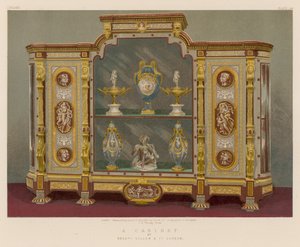 Um Gabinete dos Srs. Gillow e Co, Londres de English School