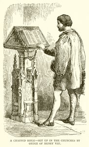 Uma Bíblia Acorrentada - Estabelecida nas Igrejas pela Ordem de Henrique VIII de English School