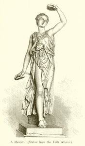 Um dançarino. (Estátua da Villa Albani) de English School